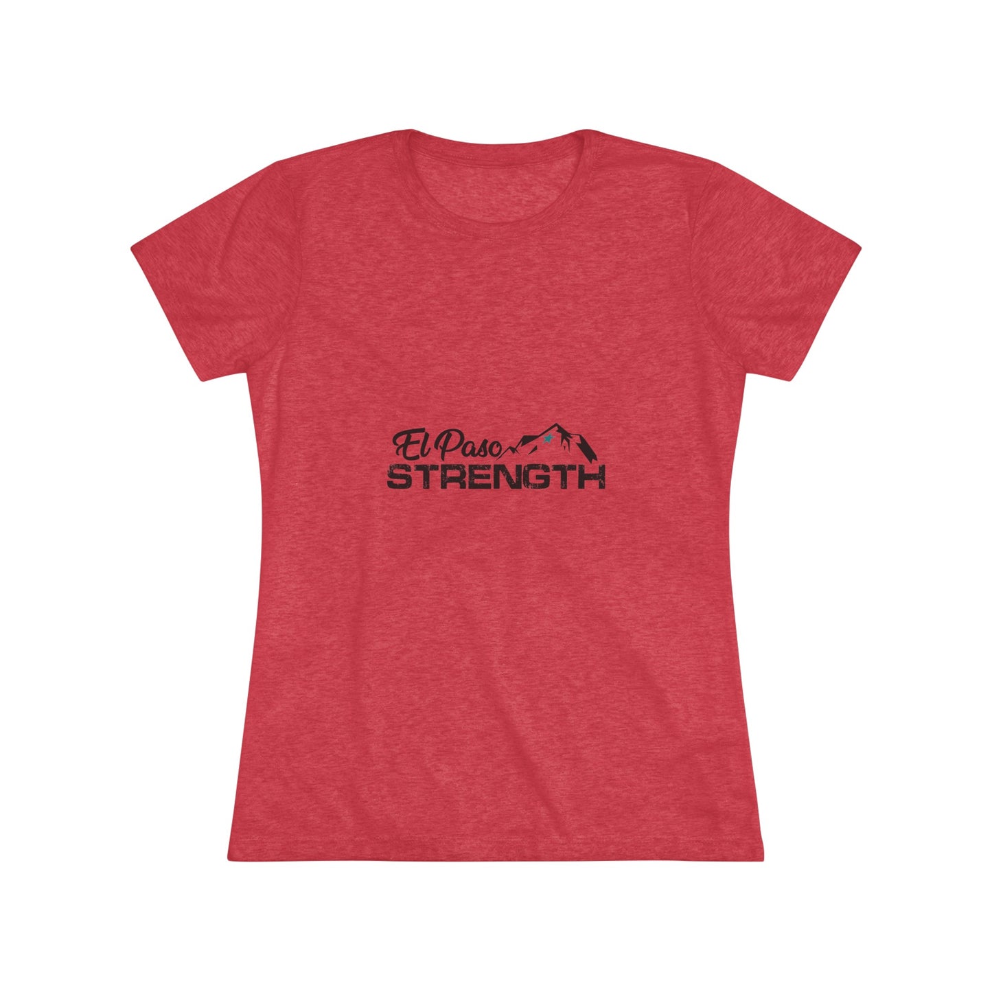 Black El Paso Strength Green Star Women's Triblend Tee