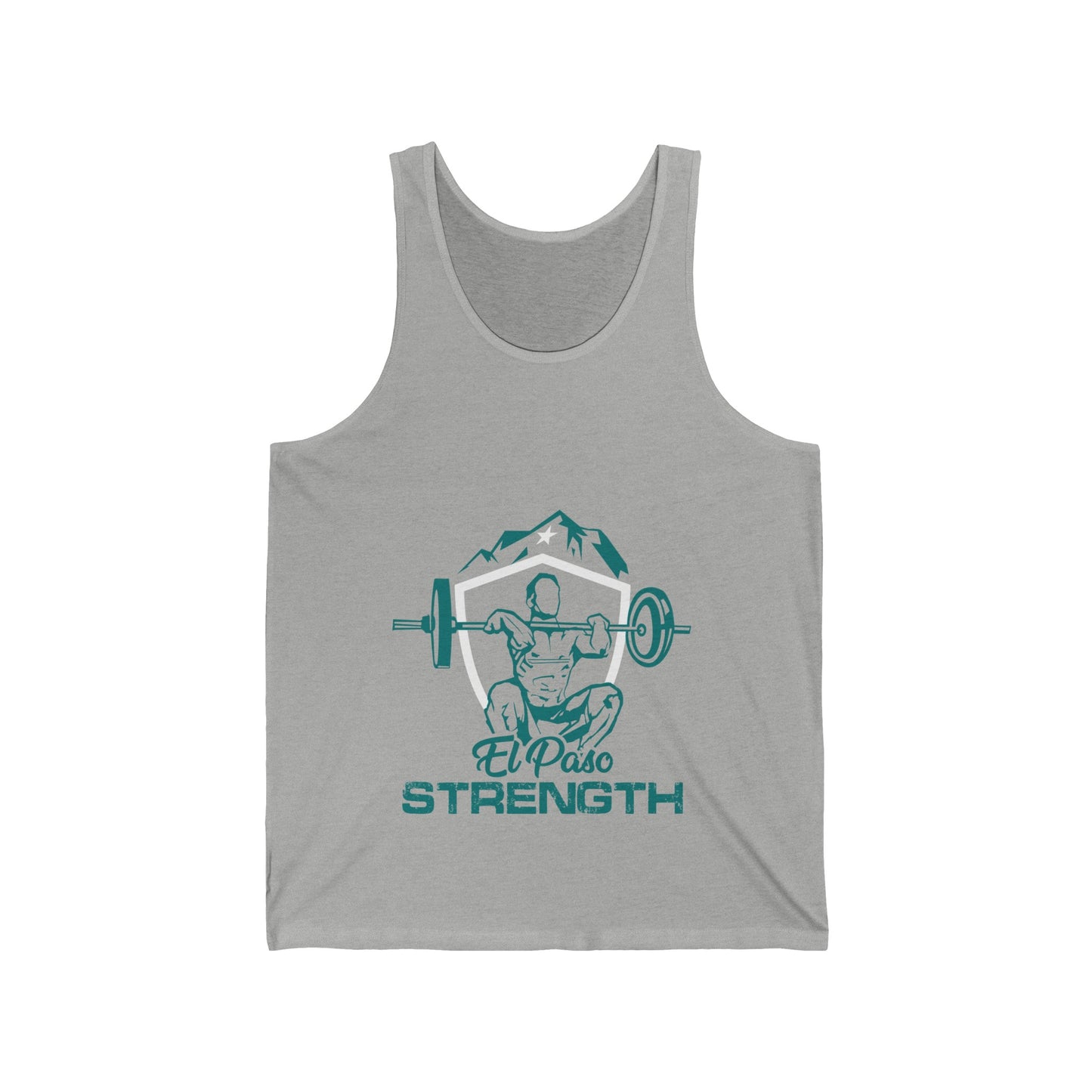 Green El Paso Strength White Shield White Star Unisex Jersey Tank