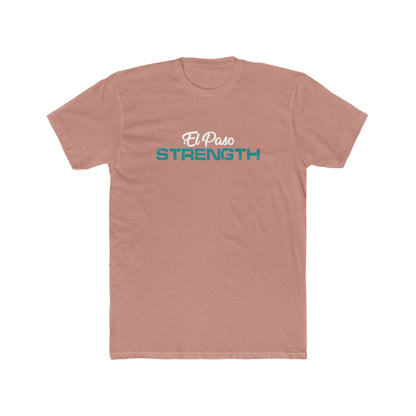 White El Paso Green Strength Men's Cotton Crew Tee