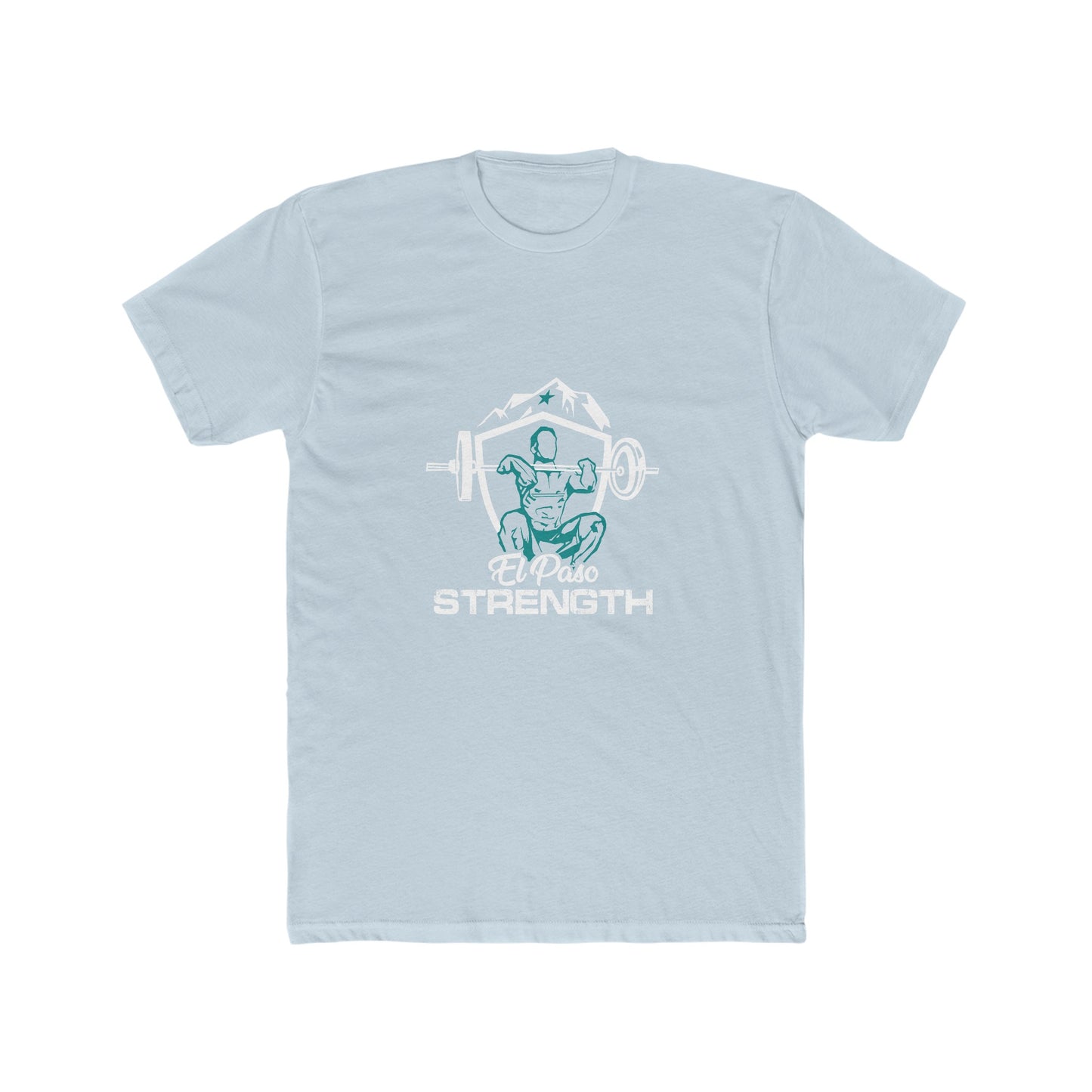 White Shield White El Paso Strength Men's Cotton Crew Tee