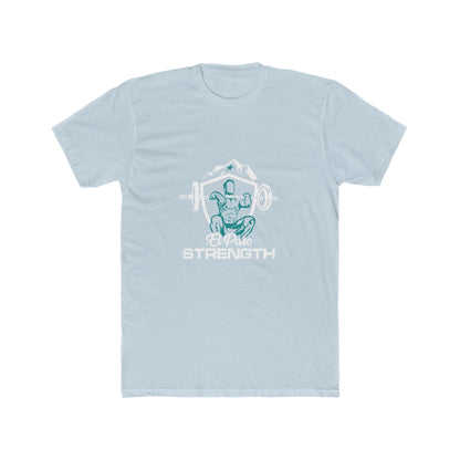 White Shield White El Paso Strength Men's Cotton Crew Tee