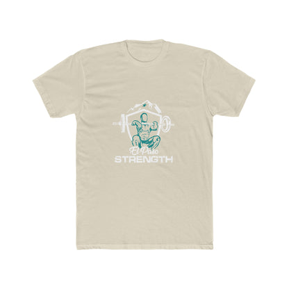 White Shield White El Paso Strength Men's Cotton Crew Tee