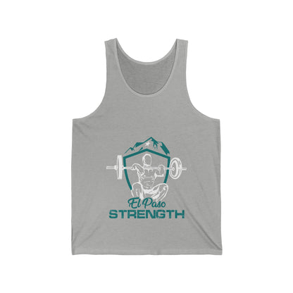 Green Shield  White Lifter White Star Unisex Jersey Tank