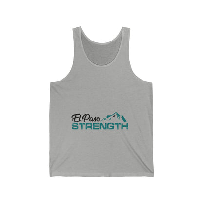 El Paso Black Green Strength Black Star Unisex Jersey Tank