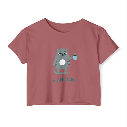 5 am Club Women's Festival Crop Top