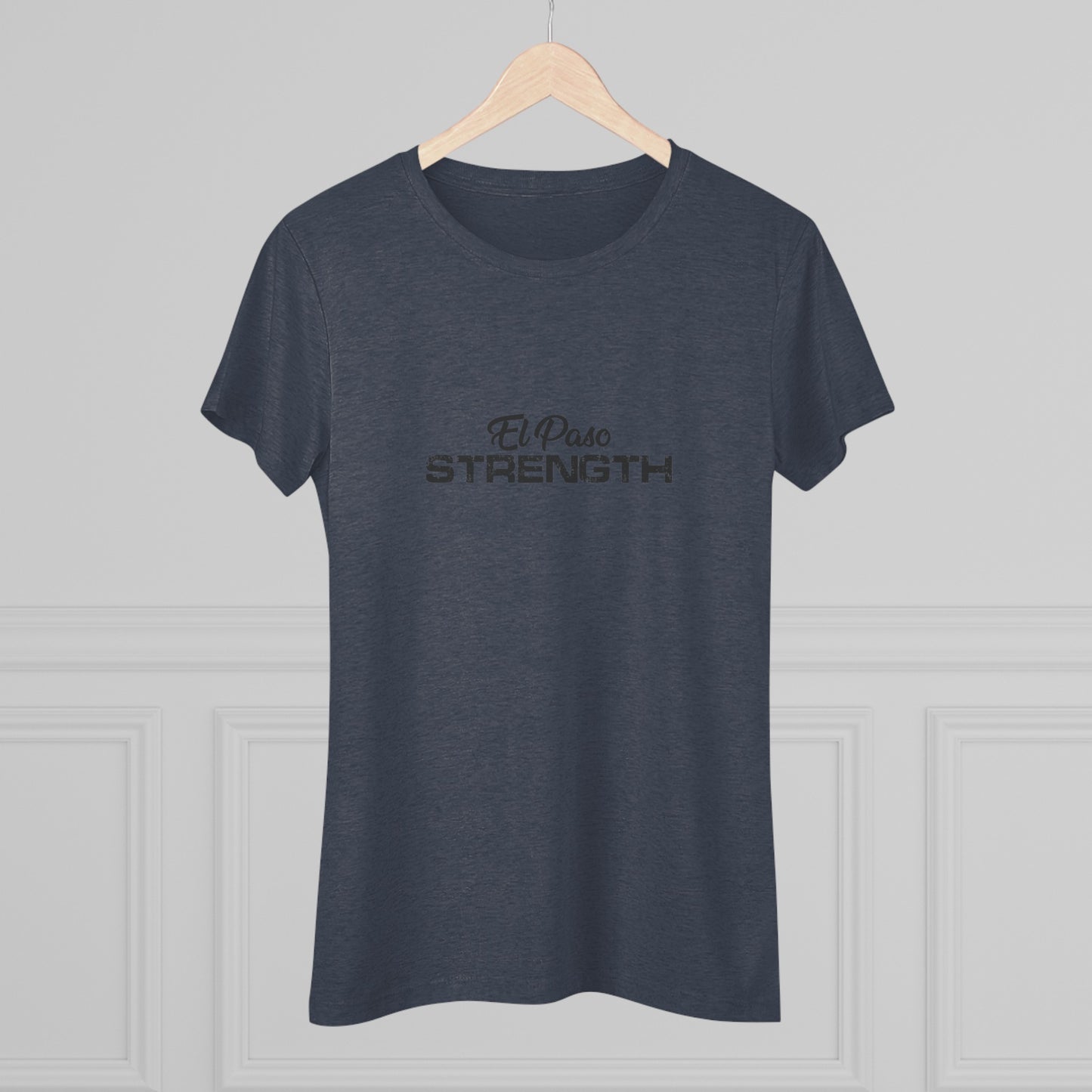 El Paso Strength all Black Women's Triblend Tee