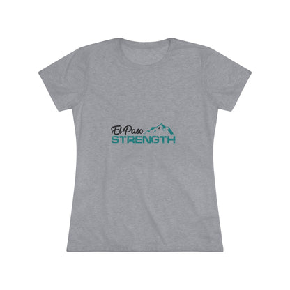 El Paso Black Green Strength Black Star Women's Triblend Tee