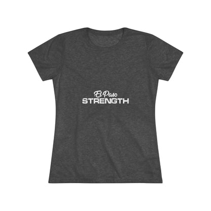 El Paso Strength All White Women's Triblend Tee