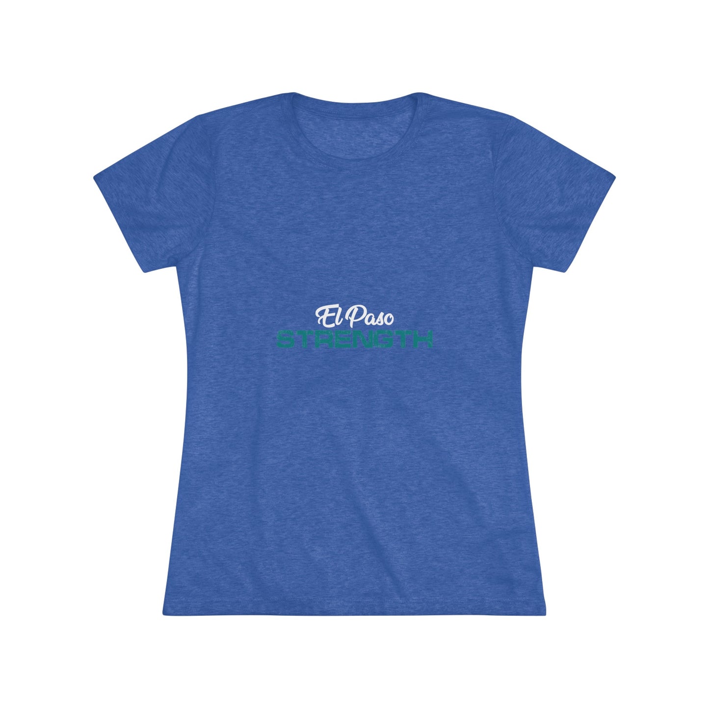 White El Paso Green Strength Women's Triblend Tee