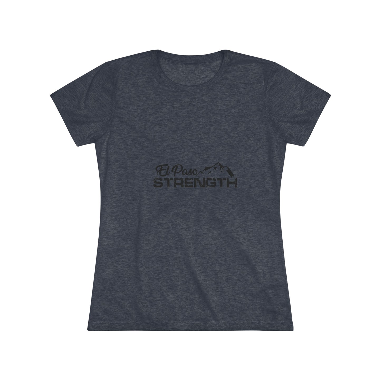 El Paso Strength mountain all Black Women's Triblend Tee