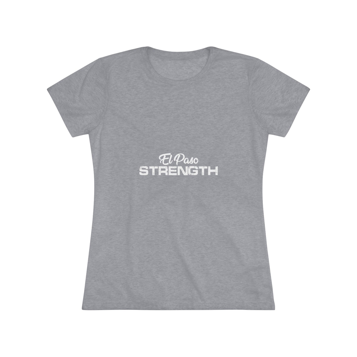 El Paso Strength All White Women's Triblend Tee