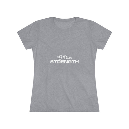 El Paso Strength All White Women's Triblend Tee