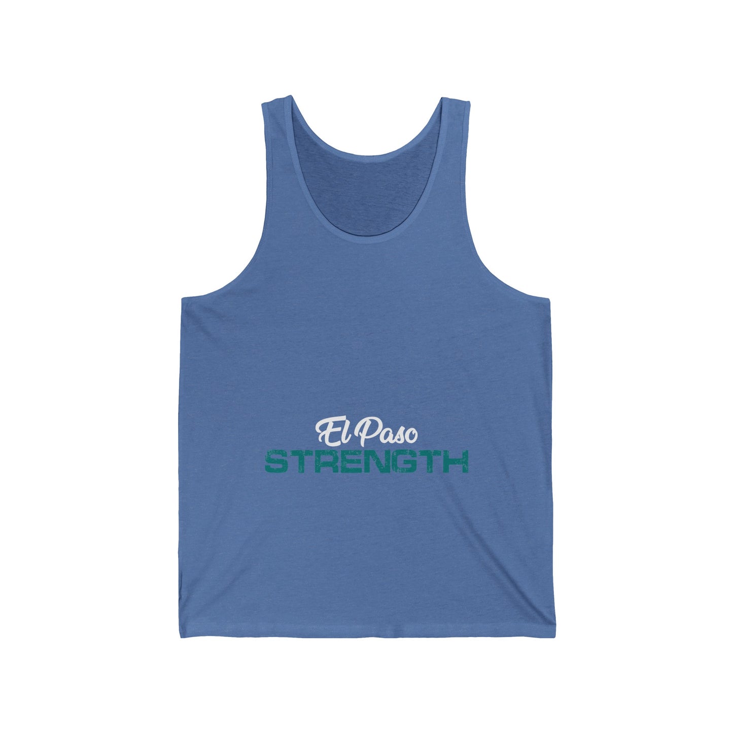 White El Paso Green Strength Unisex Jersey Tank