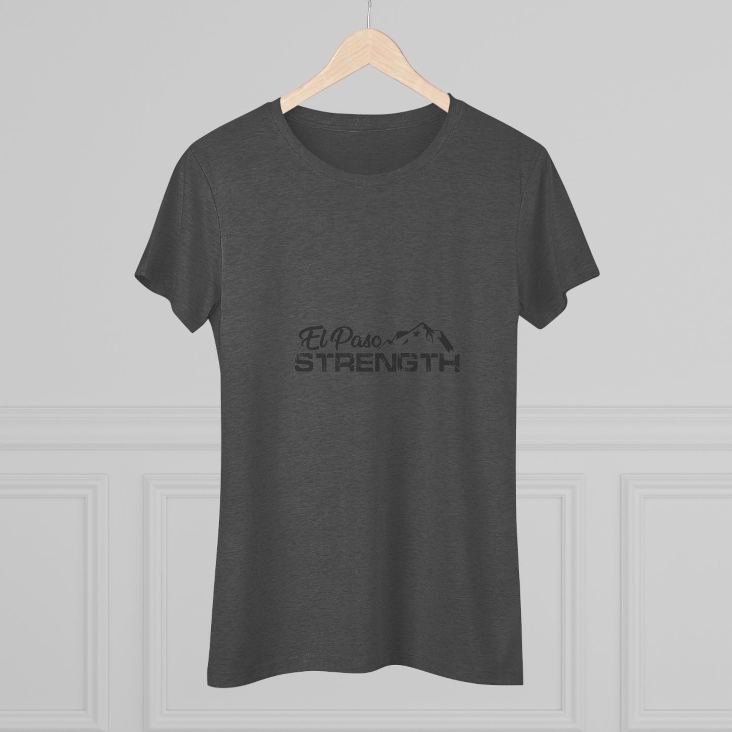 El Paso Strength mountain all Black Women's Triblend Tee