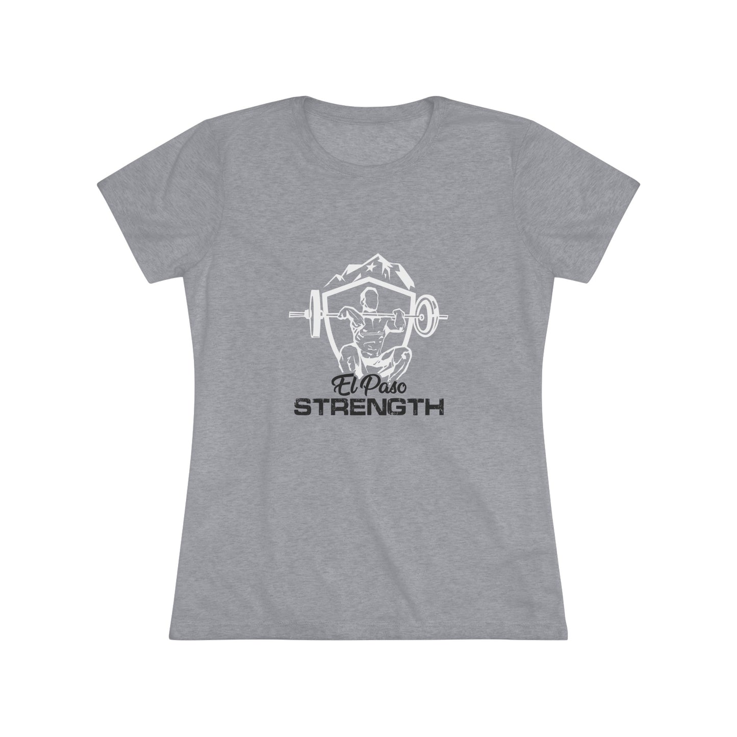 White Shield Black El Paso Strength Women's Triblend Tee