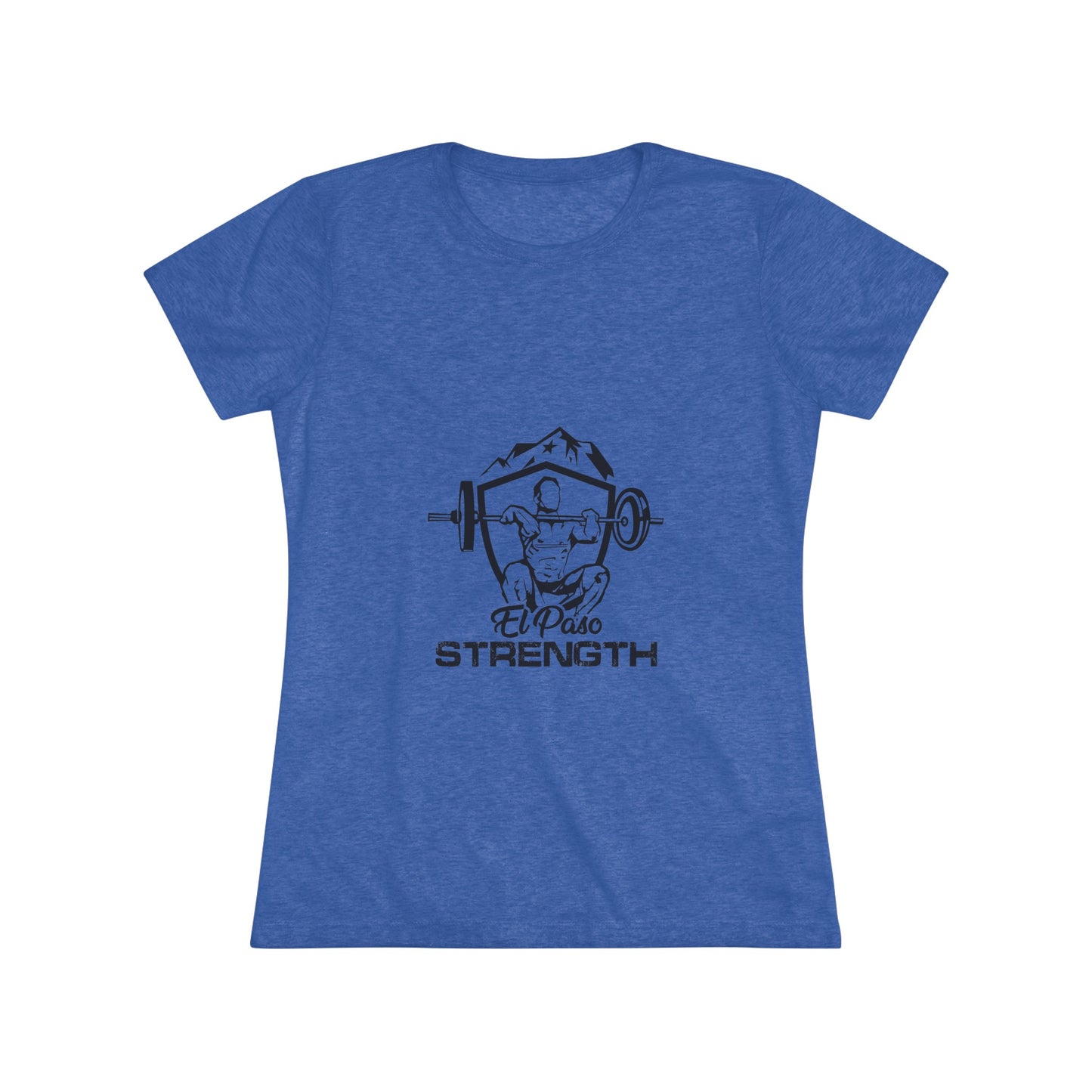 El Paso Strength Shiel All Black Women's Triblend Tee