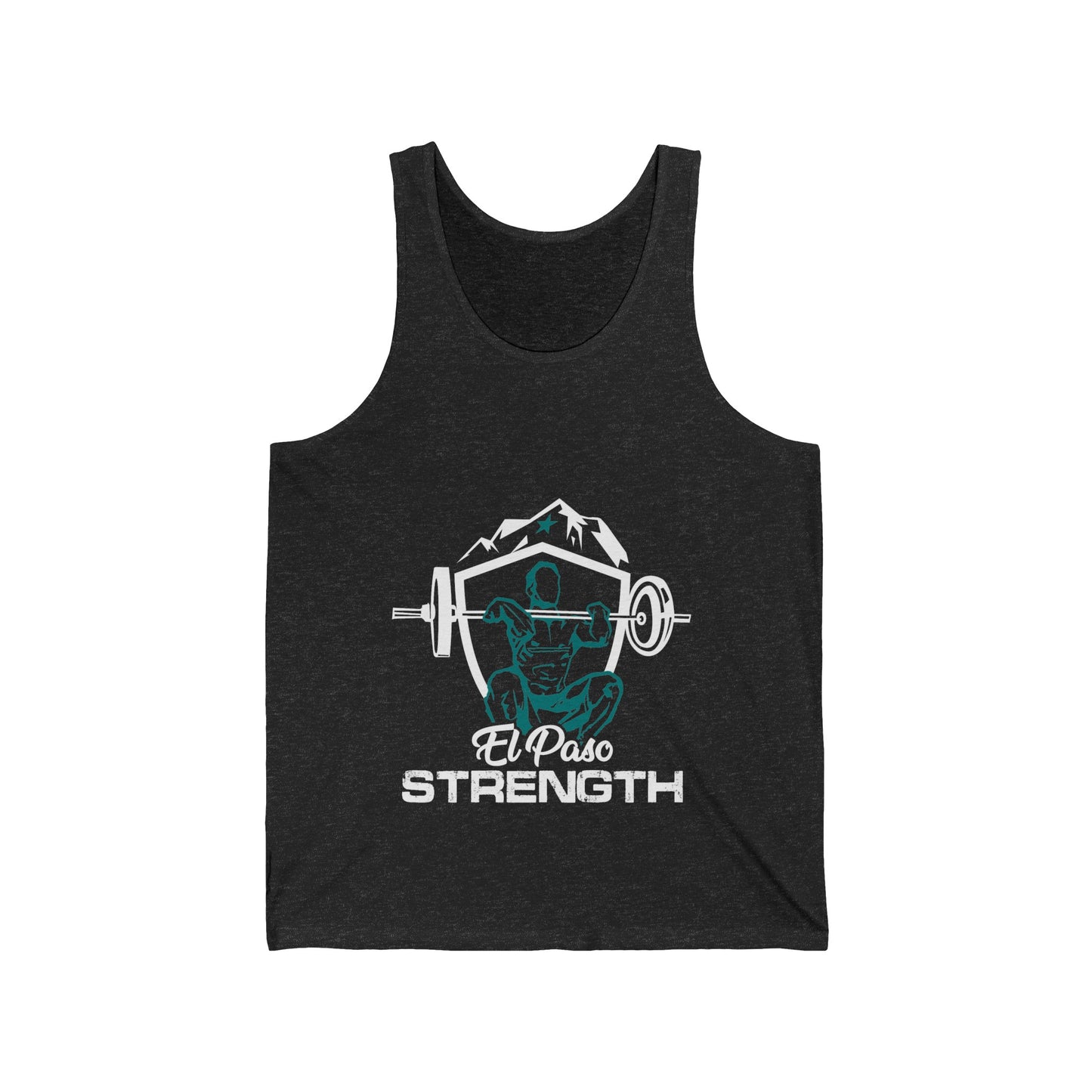 White Shield  Green Lifter Green Star Unisex Jersey Tank