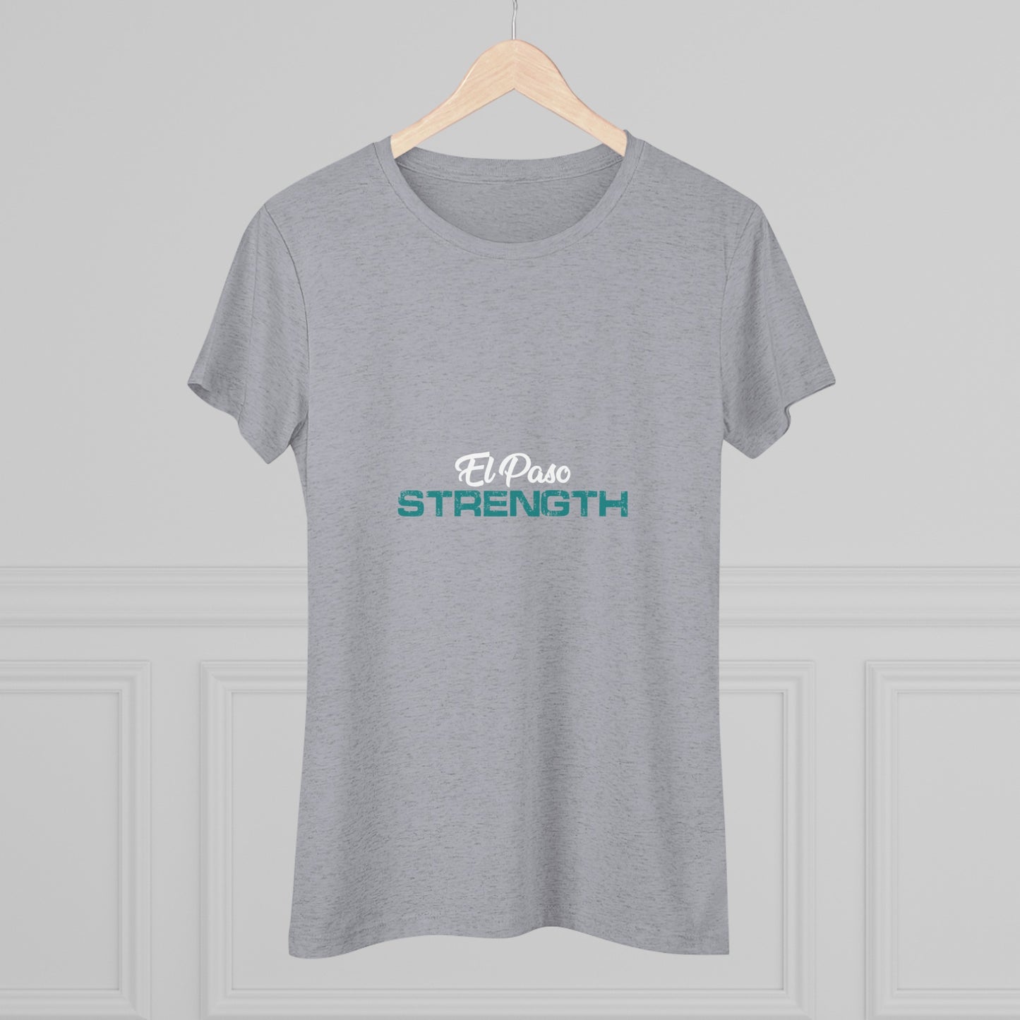 White El Paso Green Strength Women's Triblend Tee