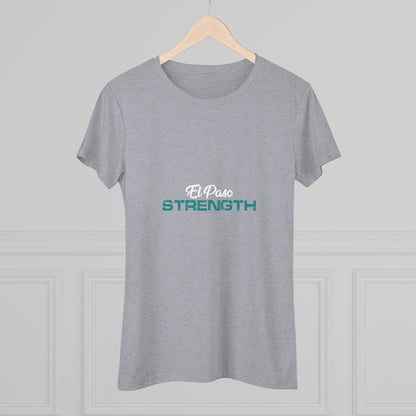 White El Paso Green Strength Women's Triblend Tee