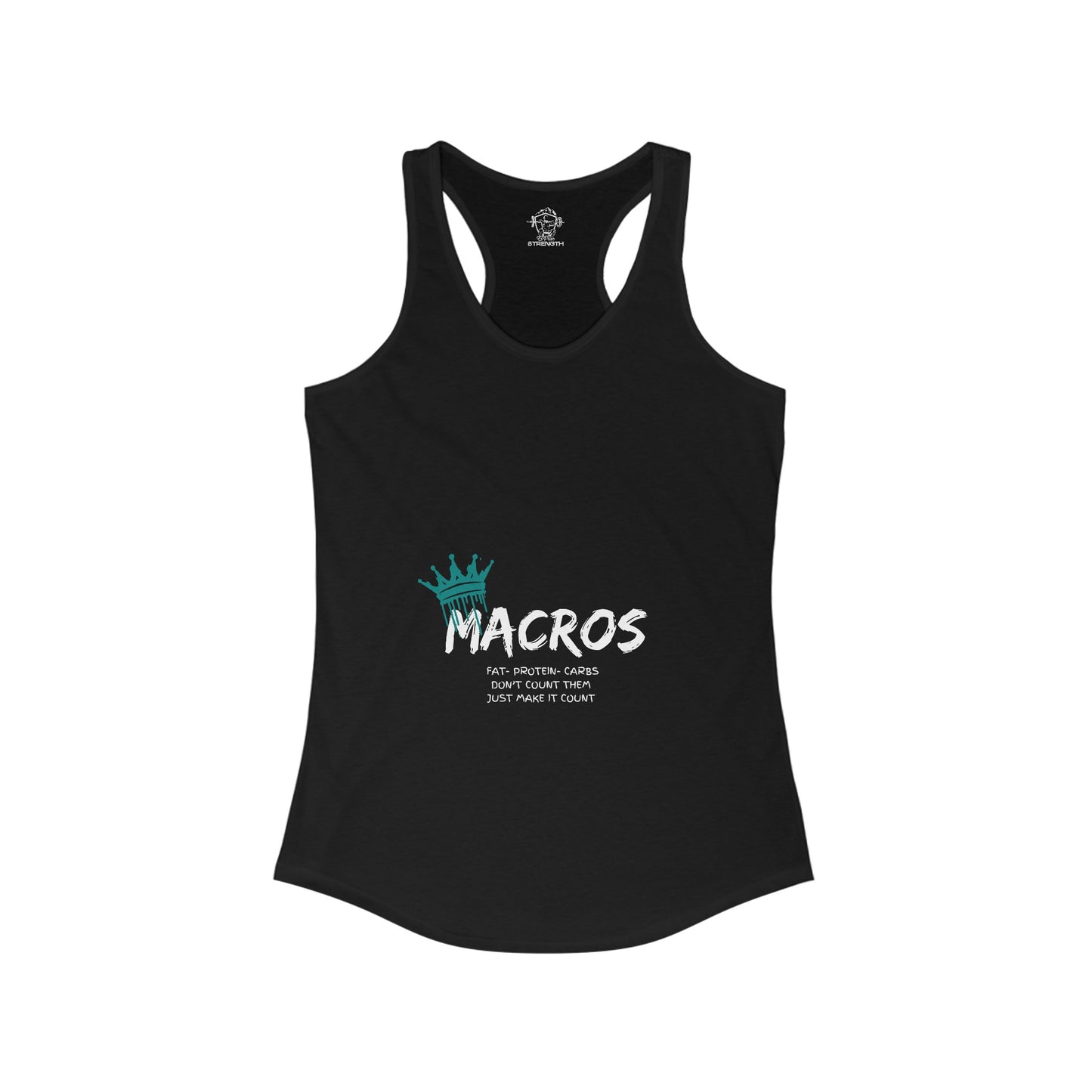 Macros Queen Women's Ideal Racerback Tank