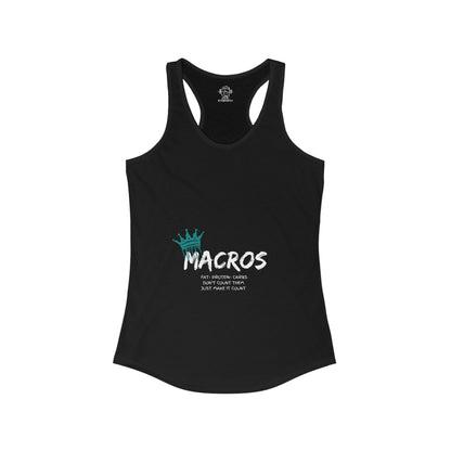 Macros Queen Women's Ideal Racerback Tank