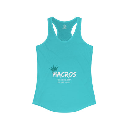 Macros Queen Women's Ideal Racerback Tank