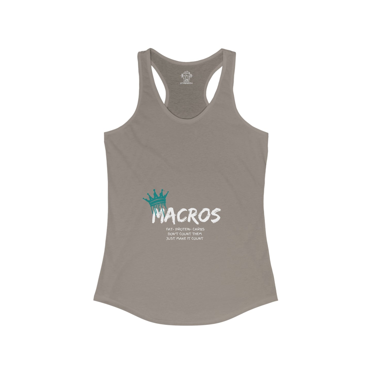 Macros Queen Women's Ideal Racerback Tank