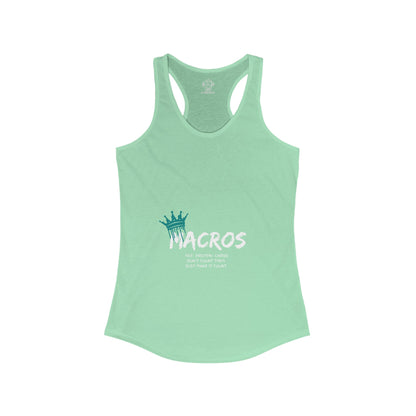 Macros Queen Women's Ideal Racerback Tank