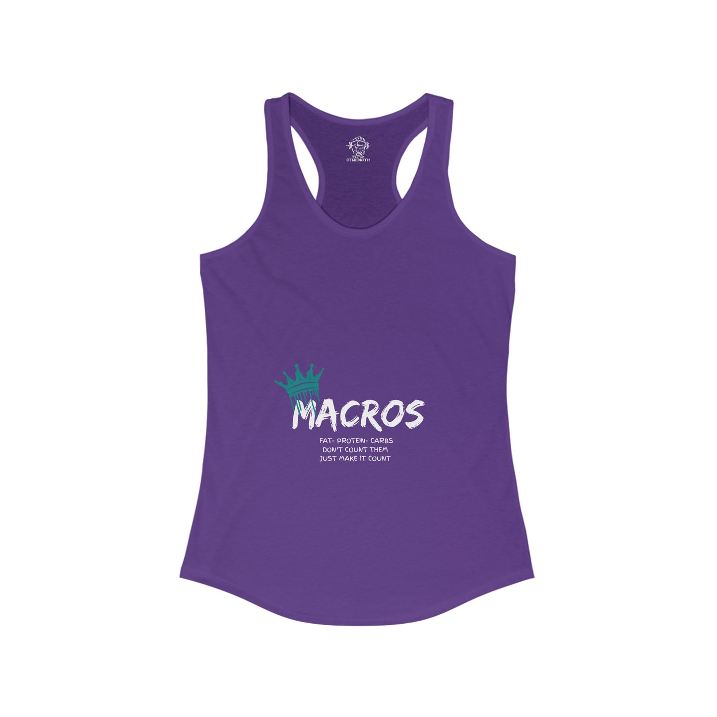 Macros Queen Women's Ideal Racerback Tank