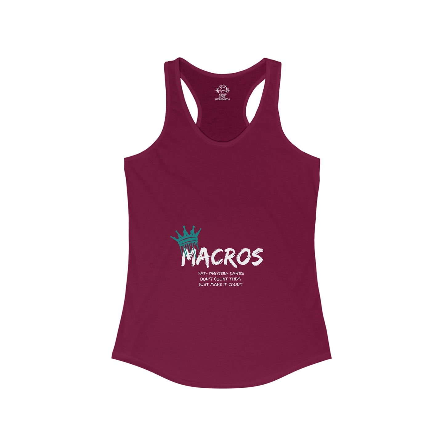 Macros Queen Women's Ideal Racerback Tank