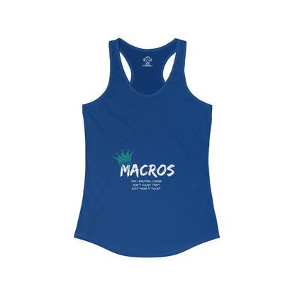 Macros Queen Women's Ideal Racerback Tank