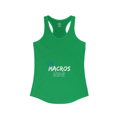 Macros Queen Women's Ideal Racerback Tank