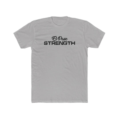 Black El Paso Strength Men's Cotton Crew Tee