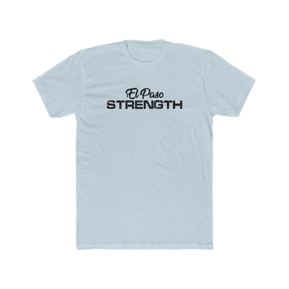 Black El Paso Strength Men's Cotton Crew Tee