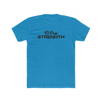 Black El Paso Strength Men's Cotton Crew Tee