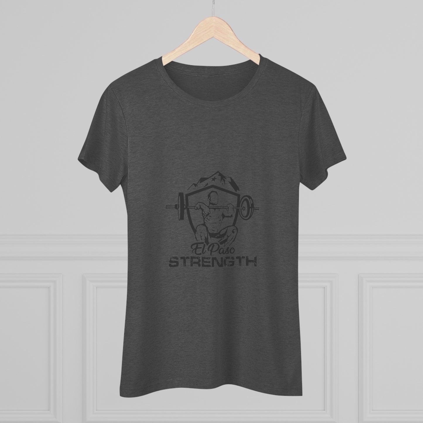 El Paso Strength Shiel All Black Women's Triblend Tee