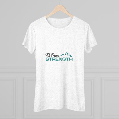 El Paso Black Green Strength Black Star Women's Triblend Tee