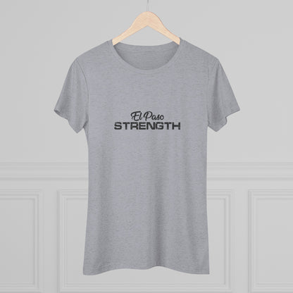 El Paso Strength all Black Women's Triblend Tee