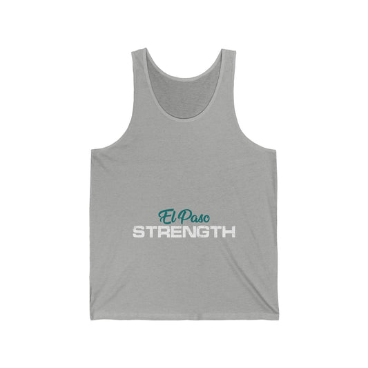 El Paso Green Strength White Unisex Jersey Tank