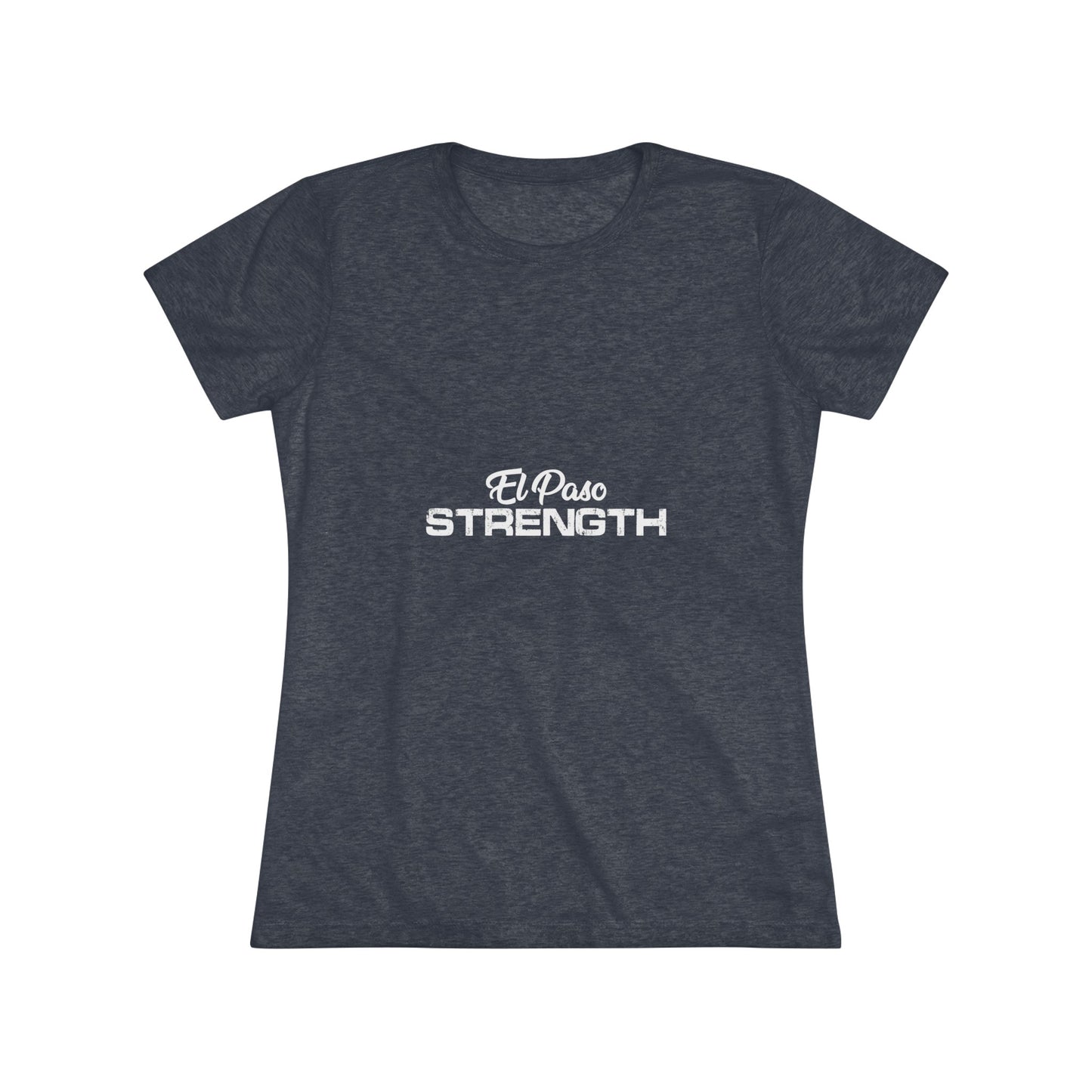 El Paso Strength All White Women's Triblend Tee