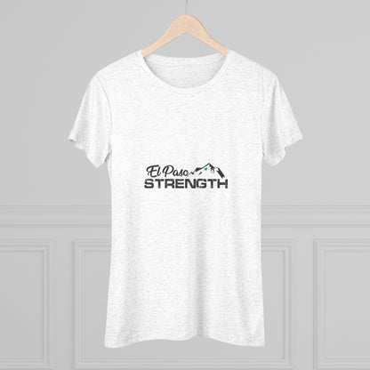 Black El Paso Strength Green Star Women's Triblend Tee