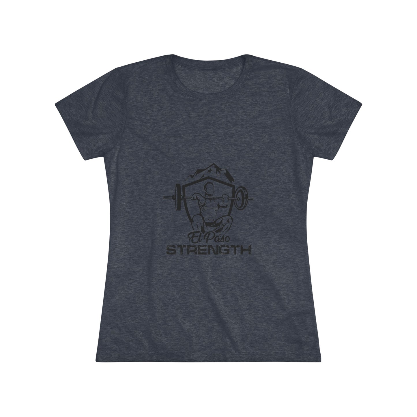 El Paso Strength Shiel All Black Women's Triblend Tee