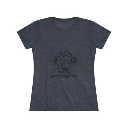 El Paso Strength Shiel All Black Women's Triblend Tee