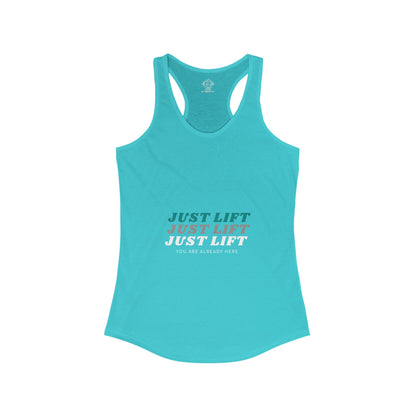 Just Lift Women's Ideal Racerback Tank