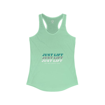 Just Lift Women's Ideal Racerback Tank