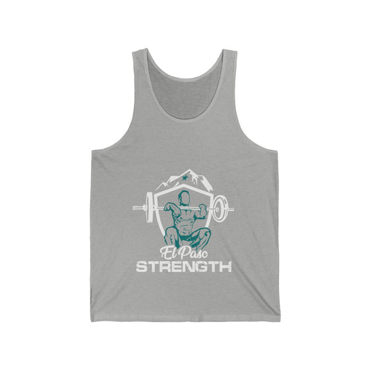 White Shield  Green Lifter Green Star Unisex Jersey Tank