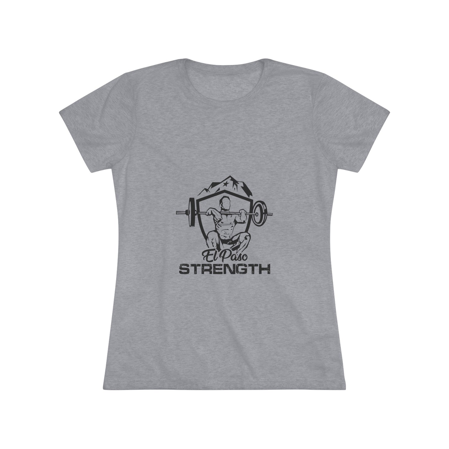 El Paso Strength Shiel All Black Women's Triblend Tee