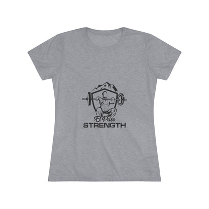 El Paso Strength Shiel All Black Women's Triblend Tee