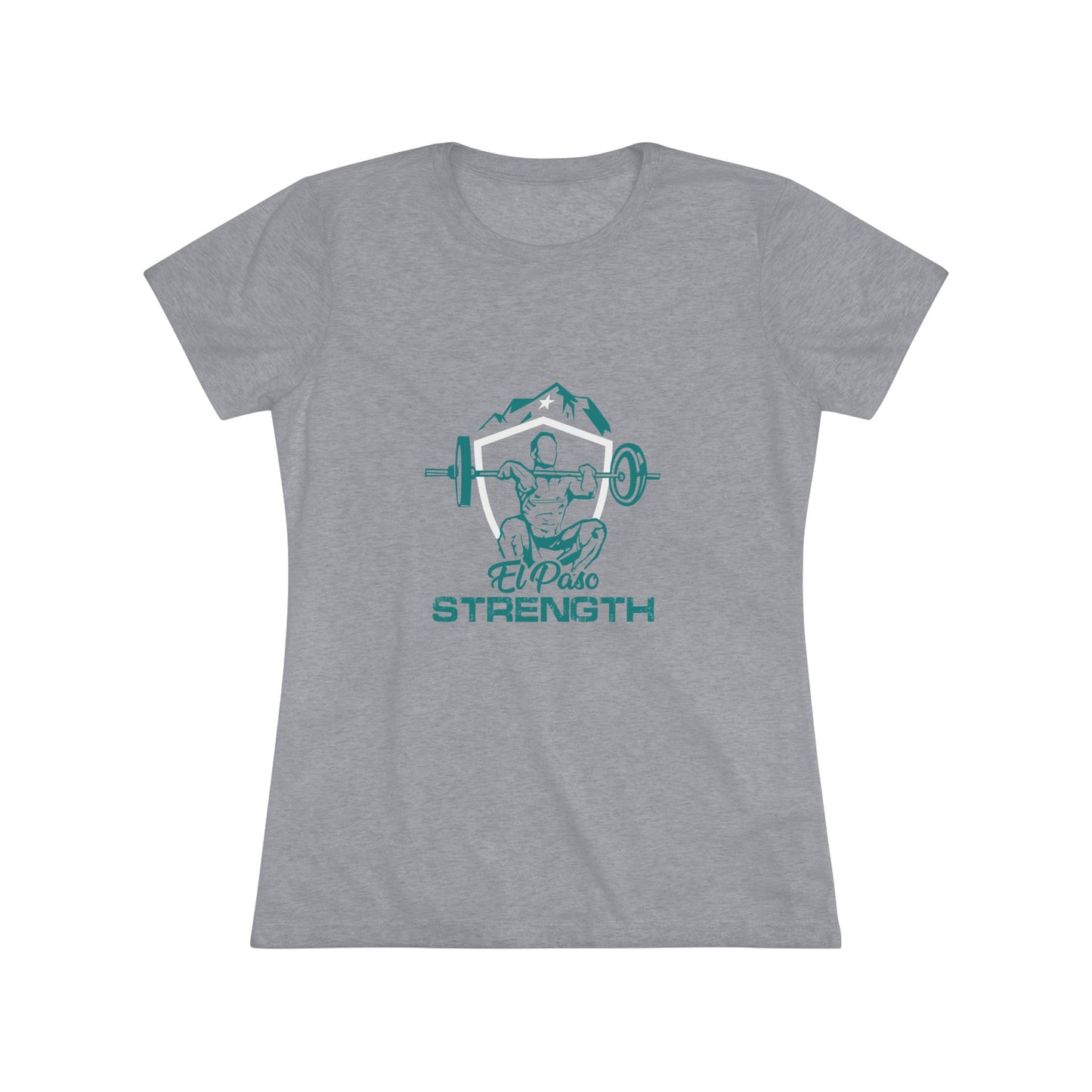 Green El Paso Strength White Shield White Star Women's Triblend Tee