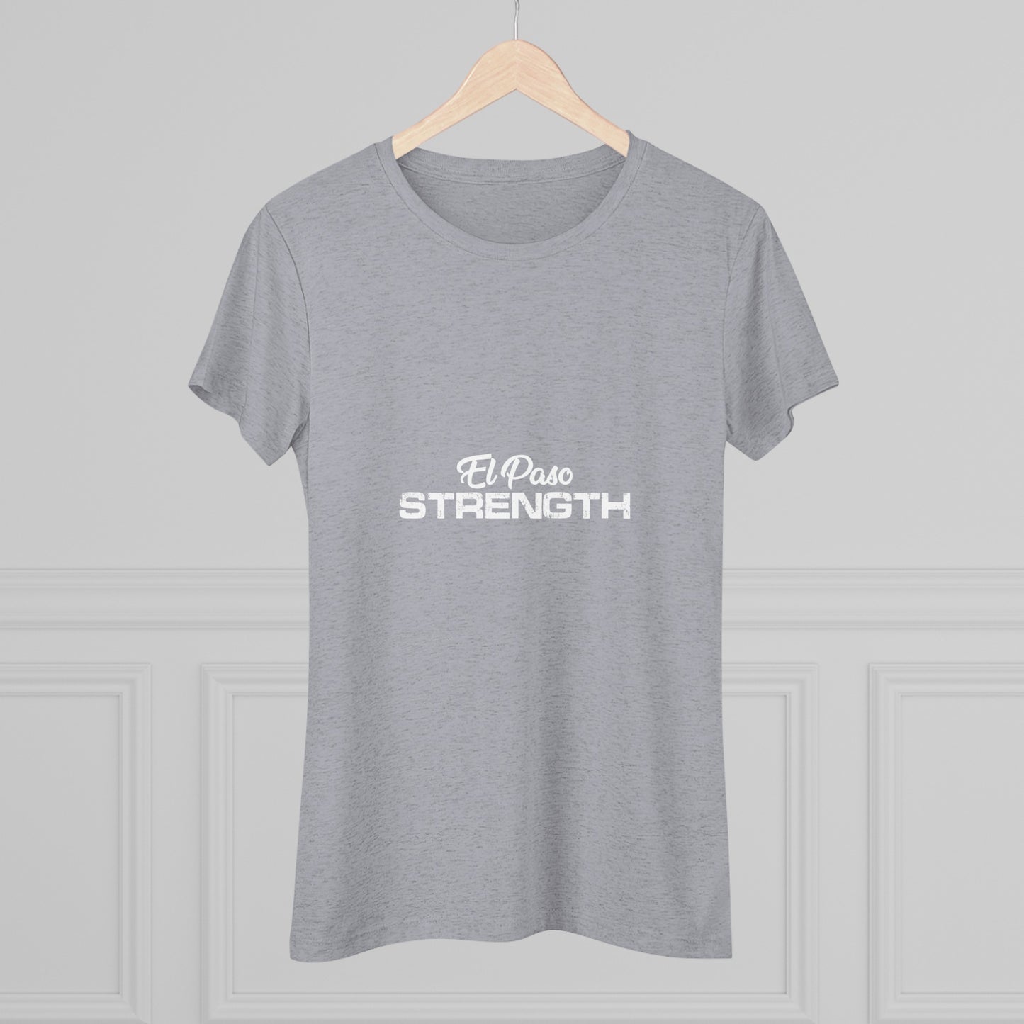 El Paso Strength All White Women's Triblend Tee